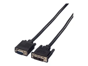 VALUE DVI-VGA Kabel DVI 12+5 ST ST 2m