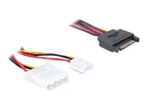 DELOCK Adap PowerSATA 15pin>5,25+FDD30cm
