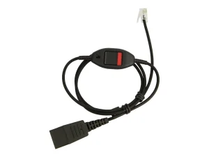 JABRA QD Cord auf RJ10 spiral 0.5-1m