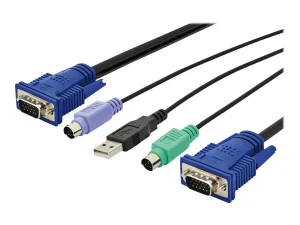 DIGITUS KVM Kabel fuer Konsolen mit KVM