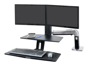 ERGOTRON WorkFit-A dual Tastatur tiefer