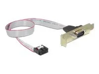 DELOCK Slotblech - Seriell 1xPort low pr