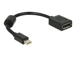 DELOCK Adapterkabel mini DP St >DP Bu bl