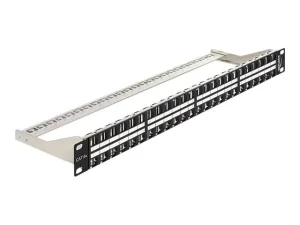 DELOCK Keystone 19 PP 48 Port m. Schiene
