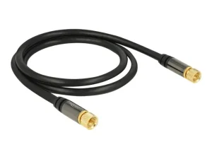 DELOCK Kabel F Stecker>Stecker RG-6/U 1m