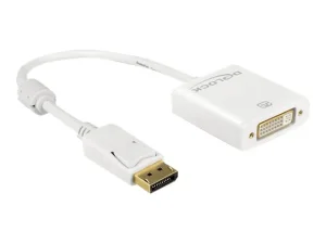 DELOCK Adapterkabel DP 1.2 Stecker weiss