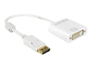 DELOCK Adapterkabel DP 1.2 Stecker weiss