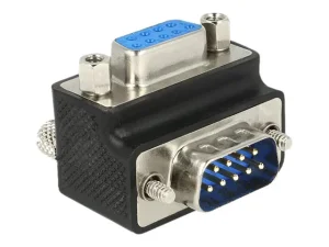 DELOCK Adapter Sub-D9Pin St/Bu gewinkelt