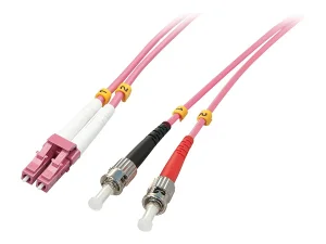 LINDY LWL-Duplexkabel LC/ST OM4 15m