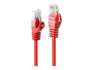 LINDY Basic Cat.6 U/UTP Kabel, rot, 10m
