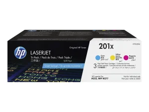 HP 201X 3-pack CMY Original Toners 2.3k