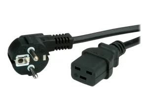 VALUE Netzkabel Schutzkontakt- 16A 3m