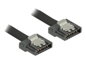 DELOCK SATA FLEXI 6 Gb/s 10cm schwarz