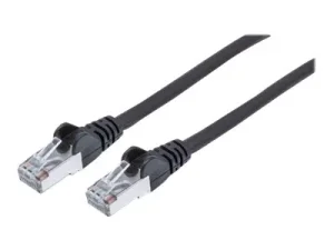 INT Cat6a Stecker Cat7 Kabel 0,25m schwa
