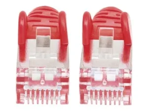 INT Cat6a Stecker Cat7 Kabel 0,5m rot