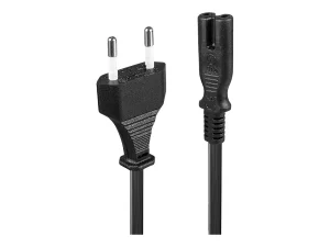 LINDY 2m Euro Netzstecker an IEC C7