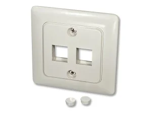 LINDY Wandanschlussdose fuer 2 Keystone