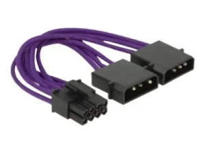 DELOCK StromkabelPCIExpress 8Pin>2x4Pin