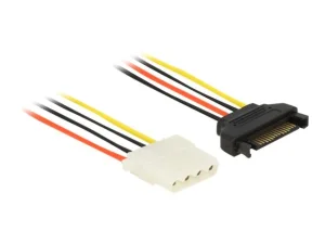 DELOCK Stromkabel SATA 15 Pin > 4 Pin