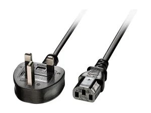 LINDY 5m IEC-Netzkabel UK