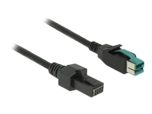 DELOCK PoweredUSB Kabel 12 V>2x 4 Pin 2m