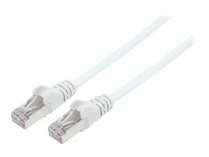 INT Cat6a Stecker Cat7 Kabel 0,5m weiss