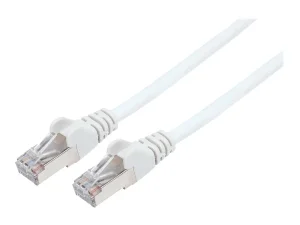INT Cat6a Stecker Cat7 Kabel 0,25m weiss