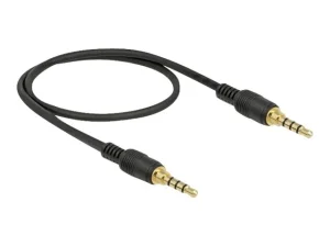 DELOCK KlinkenKabel 3,5 mm 4 Pin 0,5 m