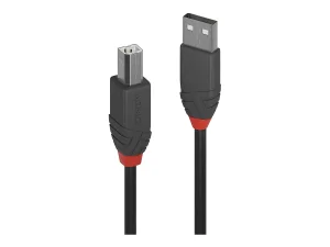 LINDY 2m USB 2.0 Typ A an B Kabel Anthra