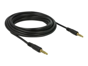 DELOCK Klinkenkabel 3,5mm 5 Pin 5m