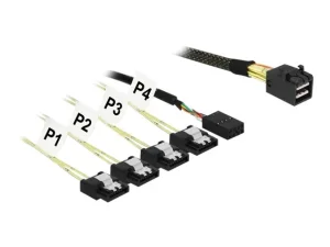 DELOCK Kabel Mini SAS HD SFF-8643>4xSATA