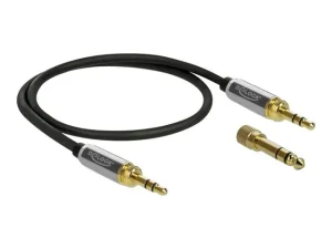 DELOCK Klinkenkabel 3,5 mm 3 Pin 0,5 m
