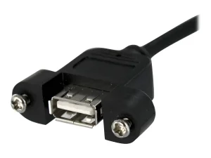 STARTECH 1ft Panel Mount USB Cable USB A
