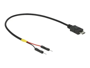 DELOCK USB Stromkabel micro-B auf 2x Pf.