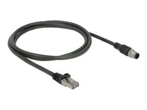 DELOCK Kabel RJ45 zu m12 8 Pin Cat.5e 1m