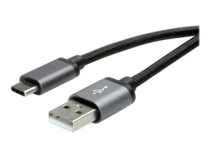 ROLINE USB 2.0 Kabel Typ C - Typ A 1,8m