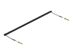 DELOCK Spiralkabel 3,5 mm 3 Pin 5 m