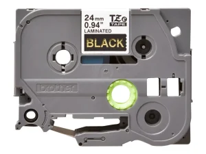 BROTHER P-Touch 24mm black/gold ribbon