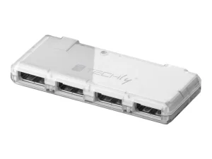 TECHLY 4-Port Mini USB2.0 Hub WEISS