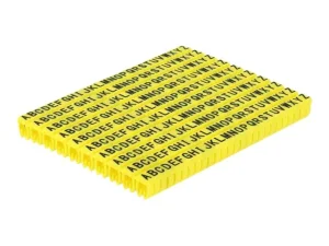 DELOCK Kabelmarker A-Z gelb 260-teilig