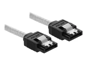 DELOCK SATA 6Gb/s Kabel 50cm transparent