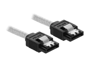 DELOCK SATA 6Gb/s Kabel 70cm transparent