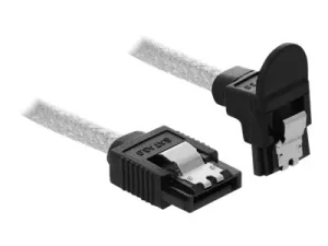 DELOCK SATA 6Gb/s Kabel 70cm transparent