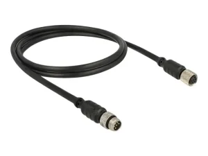 DELOCK M8 Sensor-/Aktorkabel 6Pin 1m