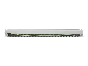 INT 24-Port Cat6a Patchpanel FTP grau