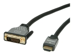 ROLINE Monitorkabel DVI - HDMI ST-ST 3m