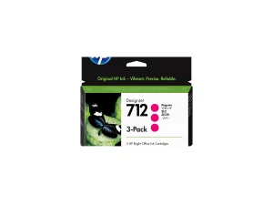 HP 712 3-Pack 29-ml Magenta DesignJet