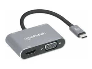 MH 4-in-1 Dock HDMI VGA USB-A USB-C PD