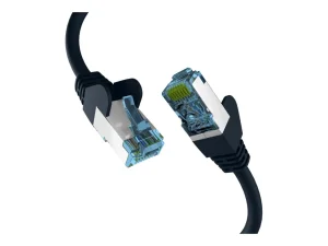 EFB Netzwerkkabel CAT6a S/FTP 1m schwarz