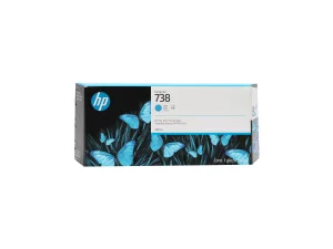 HP 738 300-ml Cyan DesignJet Ink Cartrid